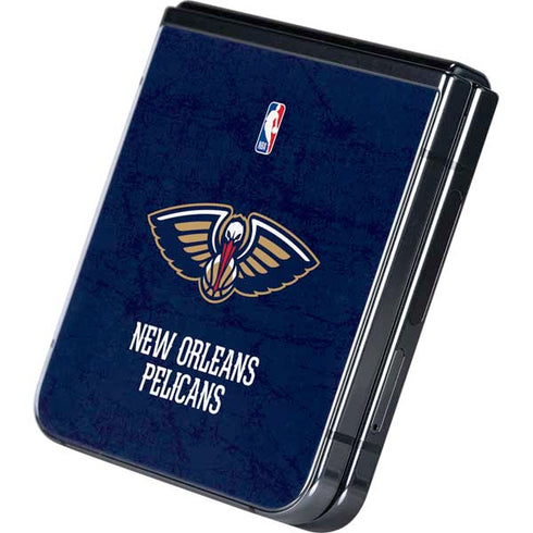 NBA New Orleans Pelicans Distressed Galaxy Z Flip5 5G Skin